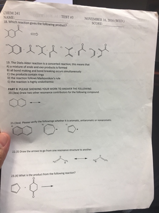 Solved which reaction gives the following product? The
