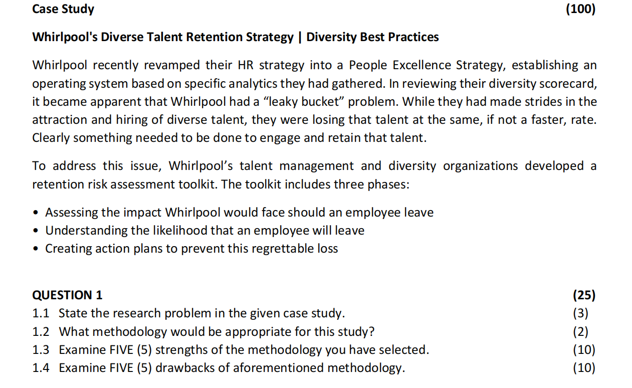 whirlpool case study answers hrm