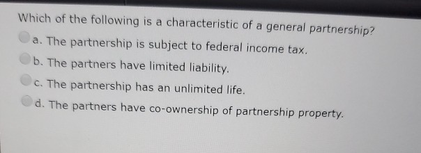 Solved Which Of The Following Is A Characteristic Of A Ge
