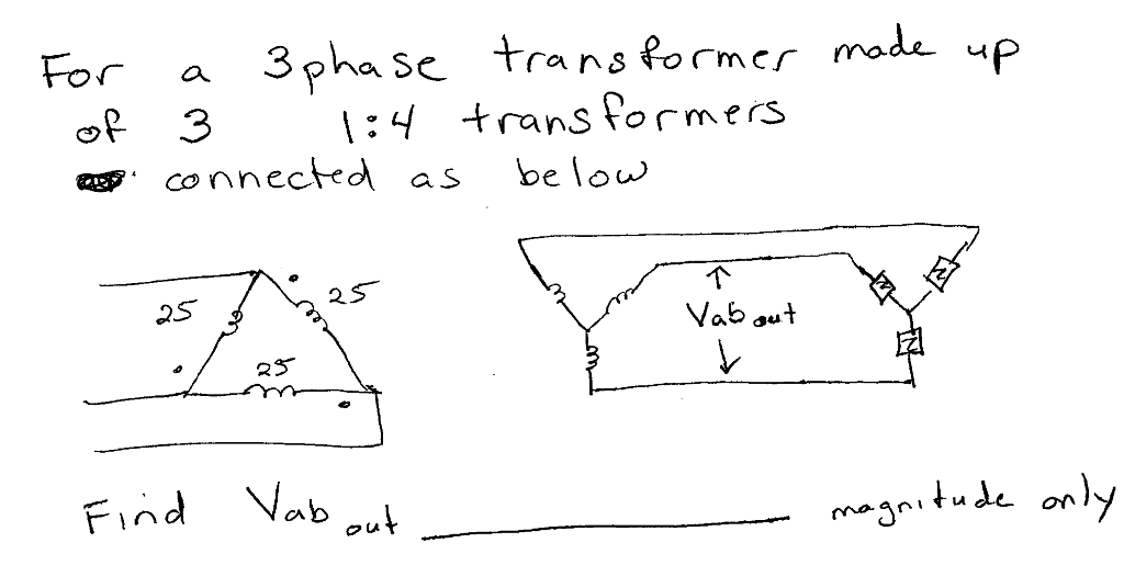 solved-for-a-3-phase-transformer-made-up-of-31-4-chegg