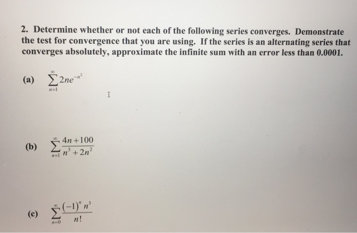 Solved 2. Determine whether or not each of the following | Chegg.com