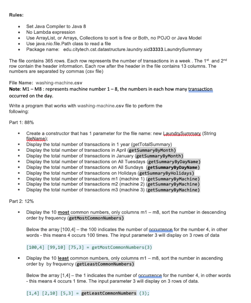 Rules: Set Java Compiler to Java 8 No Lambda | Chegg.com