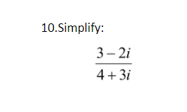 2i 3 3 2i SOLUTION: multiply