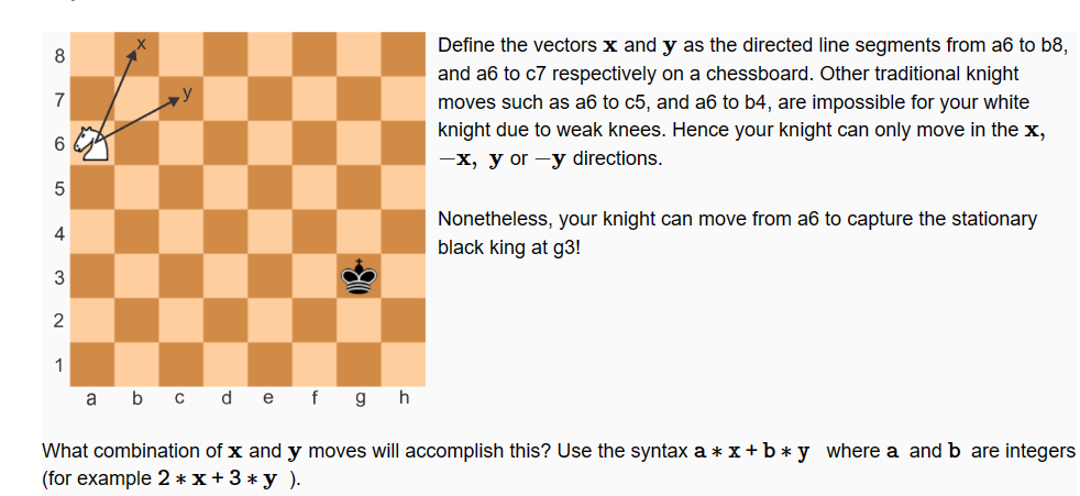 Solved Define the vectors x and y as the directed line | Chegg.com