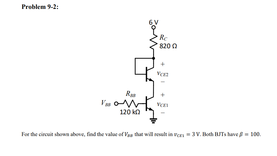 Solved Problem 9-2: For The Circuit Shown Above, Find The | Chegg.com