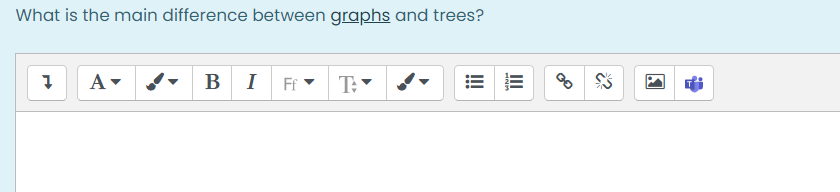 Solved What is the main difference between graphs and trees? | Chegg.com
