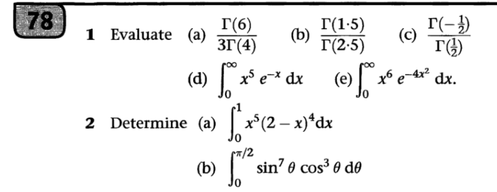 Solved Advanced Math Exsercise Gamma Beta Function Please Chegg Com