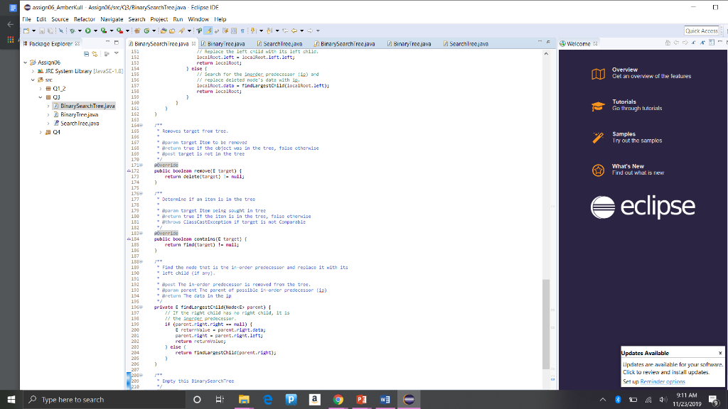3. (25 points) In the Java package Q3, there is a | Chegg.com