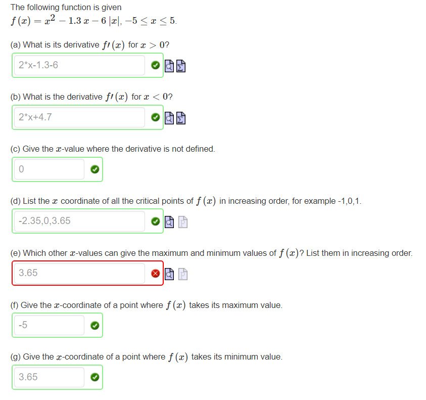 Solved Given the function above, I already manage to find | Chegg.com