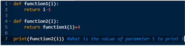 Solved Using Python:What is the value of parameter i to | Chegg.com