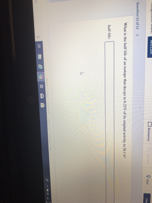 Solved Resources Hint Che Question 12 of 12> What is the | Chegg.com