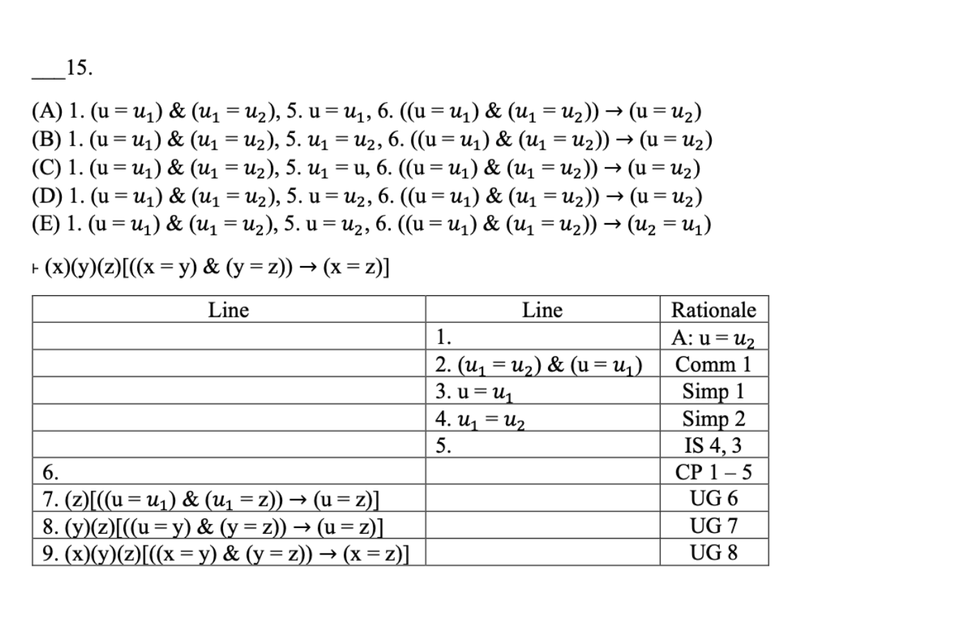 Solved II. Deductions Problems 11 - 15 contain either a | Chegg.com
