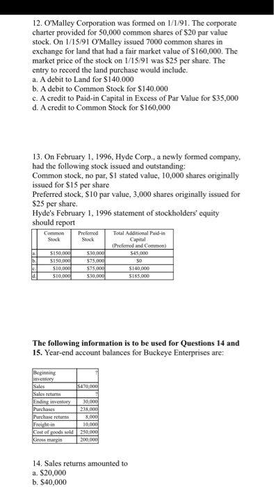 Solved Acctg 211 Sample Exam # 2 MULTIPLE CHOICE (2 POINTS | Chegg.com