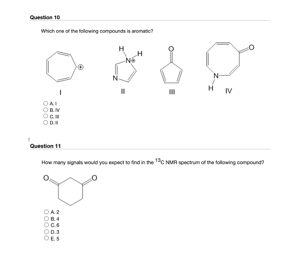 Solved Question 10 Which one of the following compounds is | Chegg.com