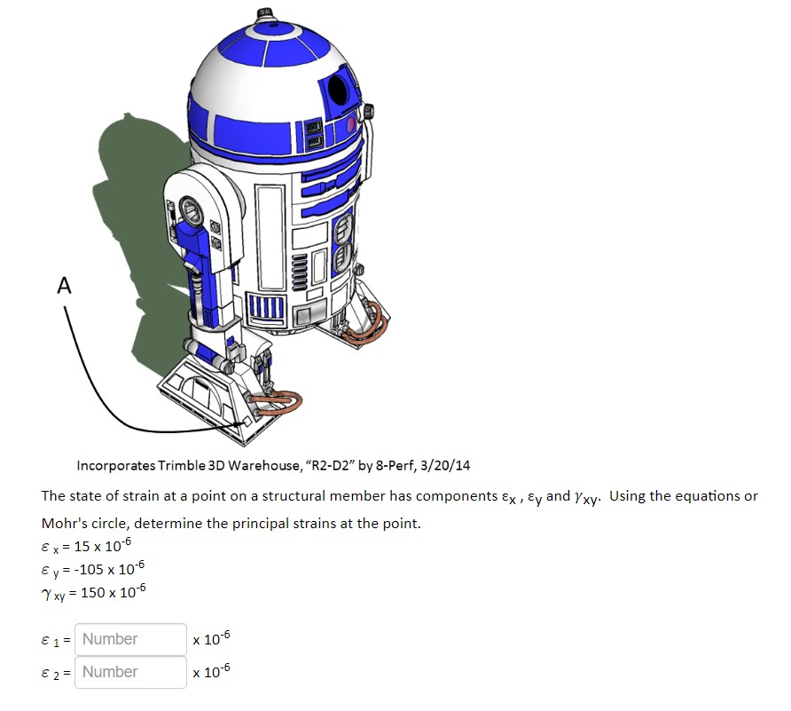 Solved Incorporates Trimble 3D Warehouse, "R2-D2" by 8-Perf, | Chegg.com