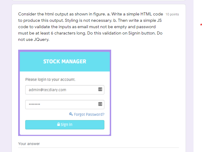 Solved Consider The Html Output As Shown In Figure. A. Write | Chegg.com