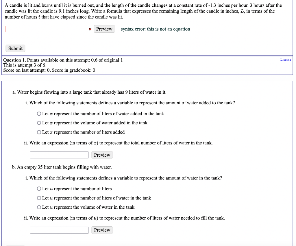 Solved A candle is lit and burns until it is burned out, and Chegg