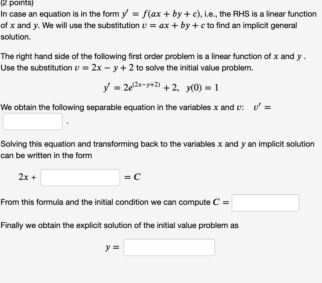 Solved An Equation In The Form 𝑦 𝑝 𝑥 𝑦 𝑞 𝑥 𝑦𝑛y P X Y Q Chegg Com