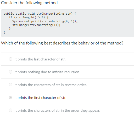 Solved Consider the following class: public class | Chegg.com