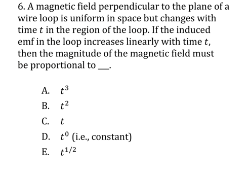 Solved 6. A magnetic field perpendicular to the plane of a | Chegg.com