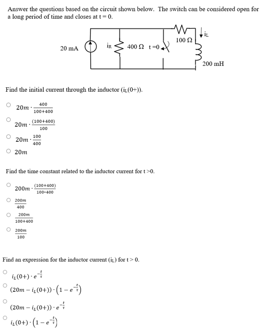 Solved Answer The Questions Based On The Circuit Shown | Chegg.com