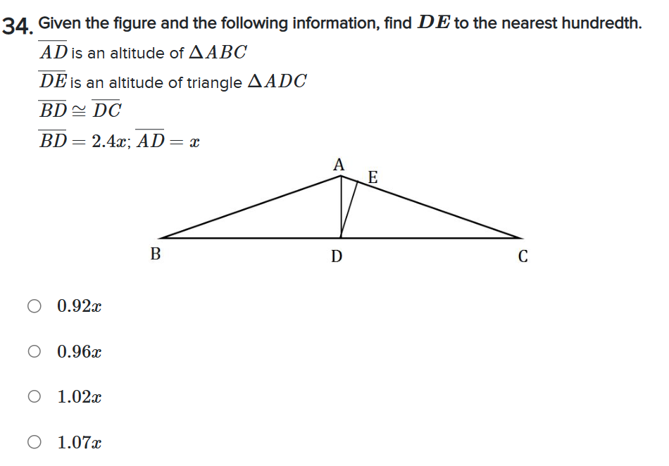 Solved 34. Given The Figure And The Following Information, | Chegg.com