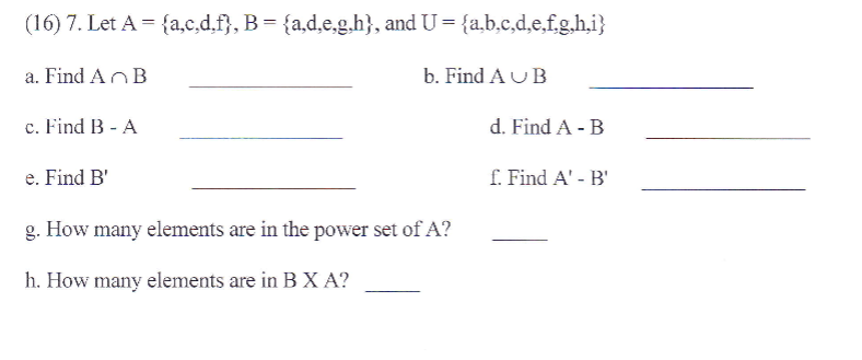 Solved 16 7 Let A A C D F B A D E G H And U Chegg Com