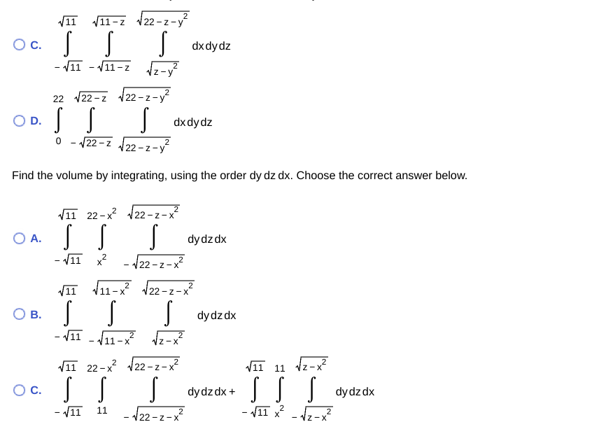 Solved Let D be the region bounded by the paraboloids z = 22