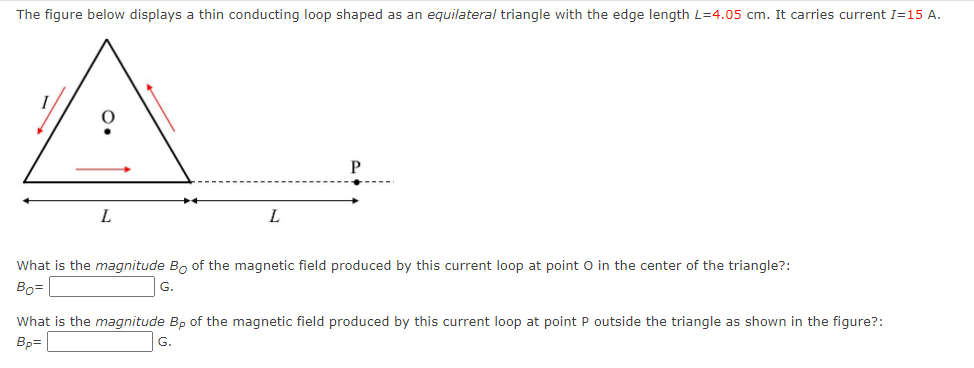 Solved The figure below displays a thin conducting loop | Chegg.com