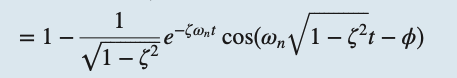 Solved Deriving the formula for overshoot in an underdamped | Chegg.com