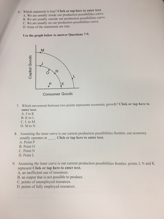 Solved Instructions: Read Each Question And Enter The Letter | Chegg.com