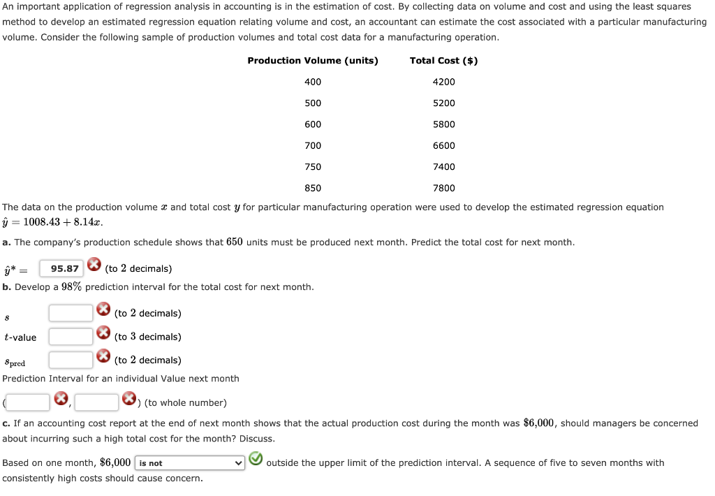 Solved An important application of regression analysis in | Chegg.com