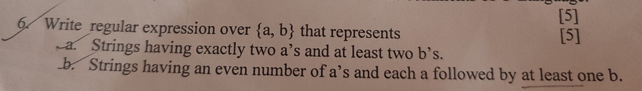 Solved Write Regular Expression Over {a,b} That Represents | Chegg.com