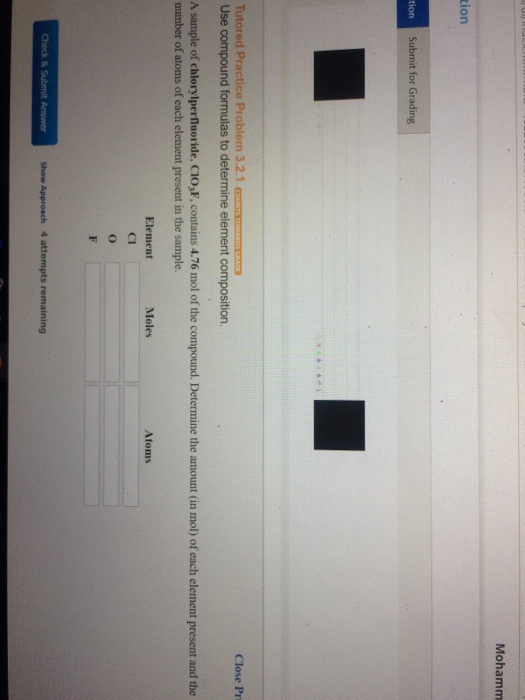 Solved Use compound formulas to determine element | Chegg.com