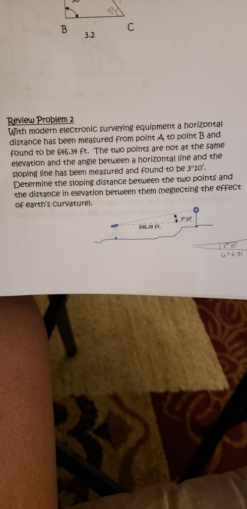 Solved 3.2 Review Problem 2 With modern electronic surveying | Chegg.com