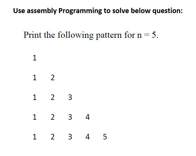 Solved N.B : Must Use Assembly Programming Language To Solve | Chegg.com