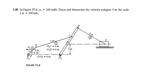 Solved 3.38 In Figure P3.8,01 = 100 rad/s. Draw and | Chegg.com