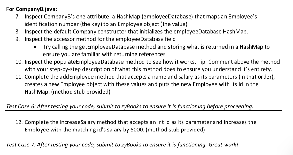 Solved Provided: import java.util.HashMap; import | Chegg.com