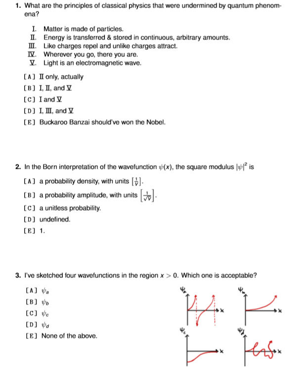 Solved 1 What Are The Principles Of Classical Physics Th Chegg Com