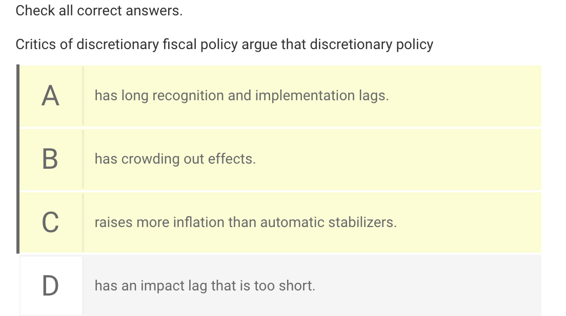 Solved Examples of fiscal policy instruments Fiscal