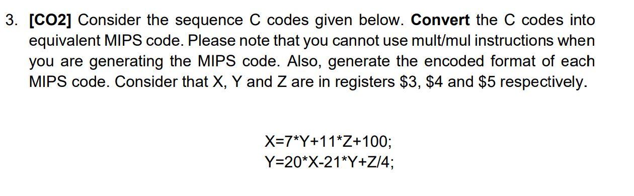 Solved #Convert high level code into assembly code .#Follow | Chegg.com