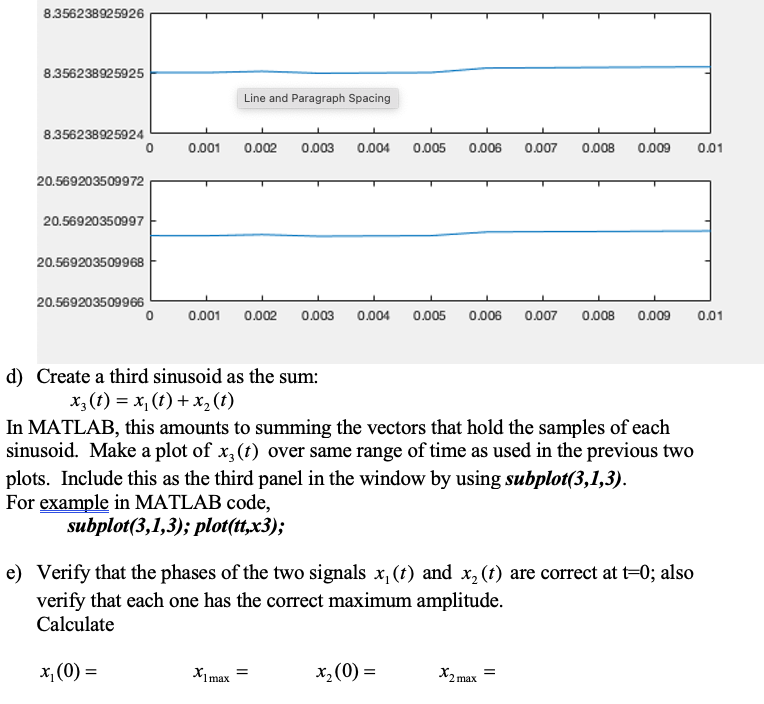 Solved 5. Subplots using MATLAB Generate two 2000 Hz | Chegg.com