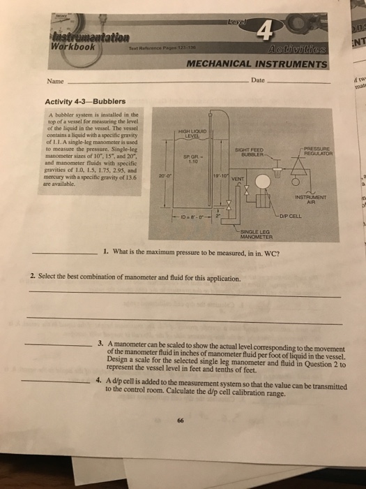 Solved 4 Workbook Text Reference Pages 123-13 MECHANICAL | Chegg.com