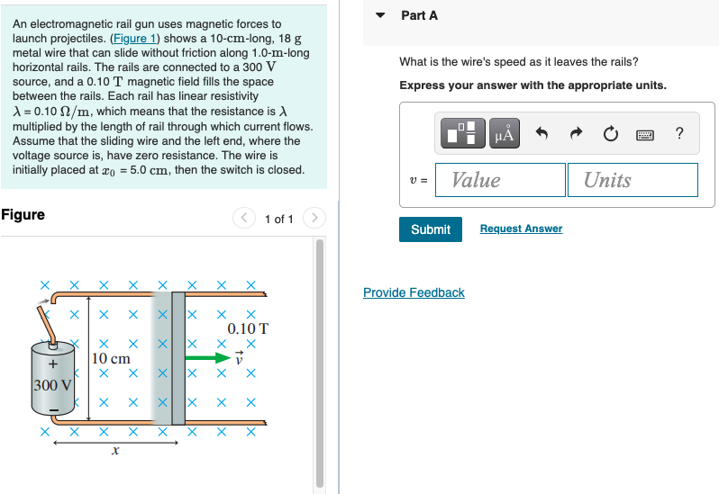 Solved An rail gun uses forces to