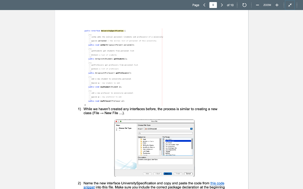 Solved Part D: Implement a Custom Interface We've seen that | Chegg.com