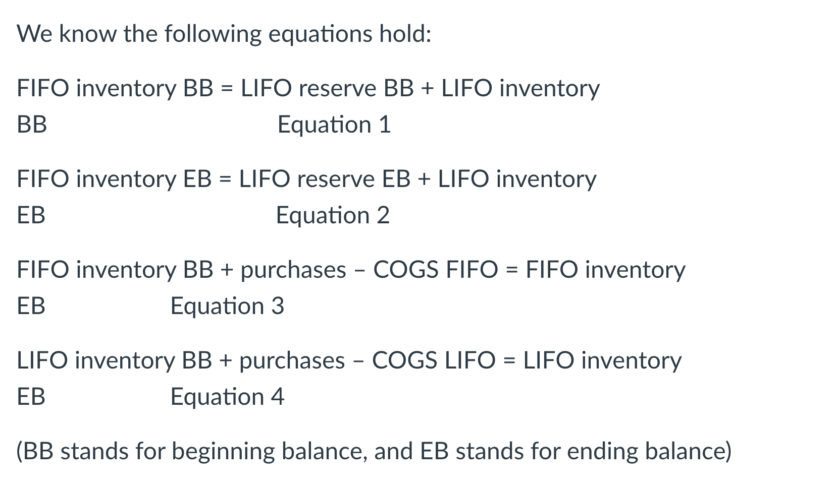 Solved All companies who use LIFO method have to disclose | Chegg.com