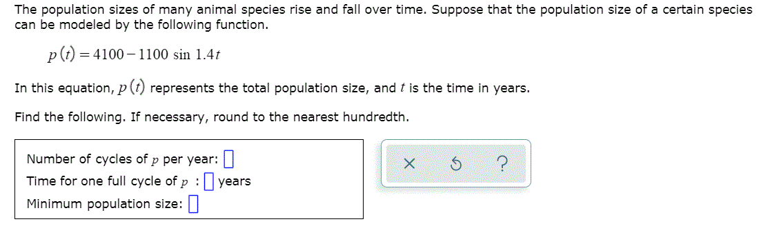 Solved The Population Sizes Of Many Animal Species Rise And | Chegg.com