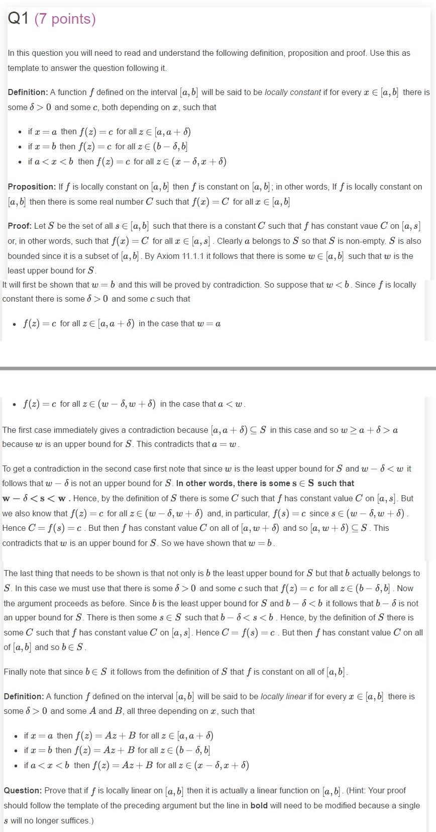 Solved Q1 (7 points) In this question you will need to read | Chegg.com