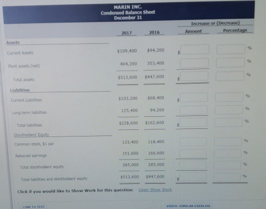 Solved Current assets Plant assets (net) Current liabilities | Chegg.com