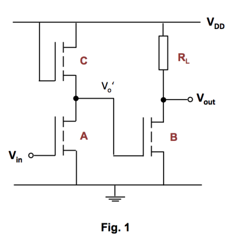 Solved : The circuit in Fig. 1 consists of two-stage | Chegg.com